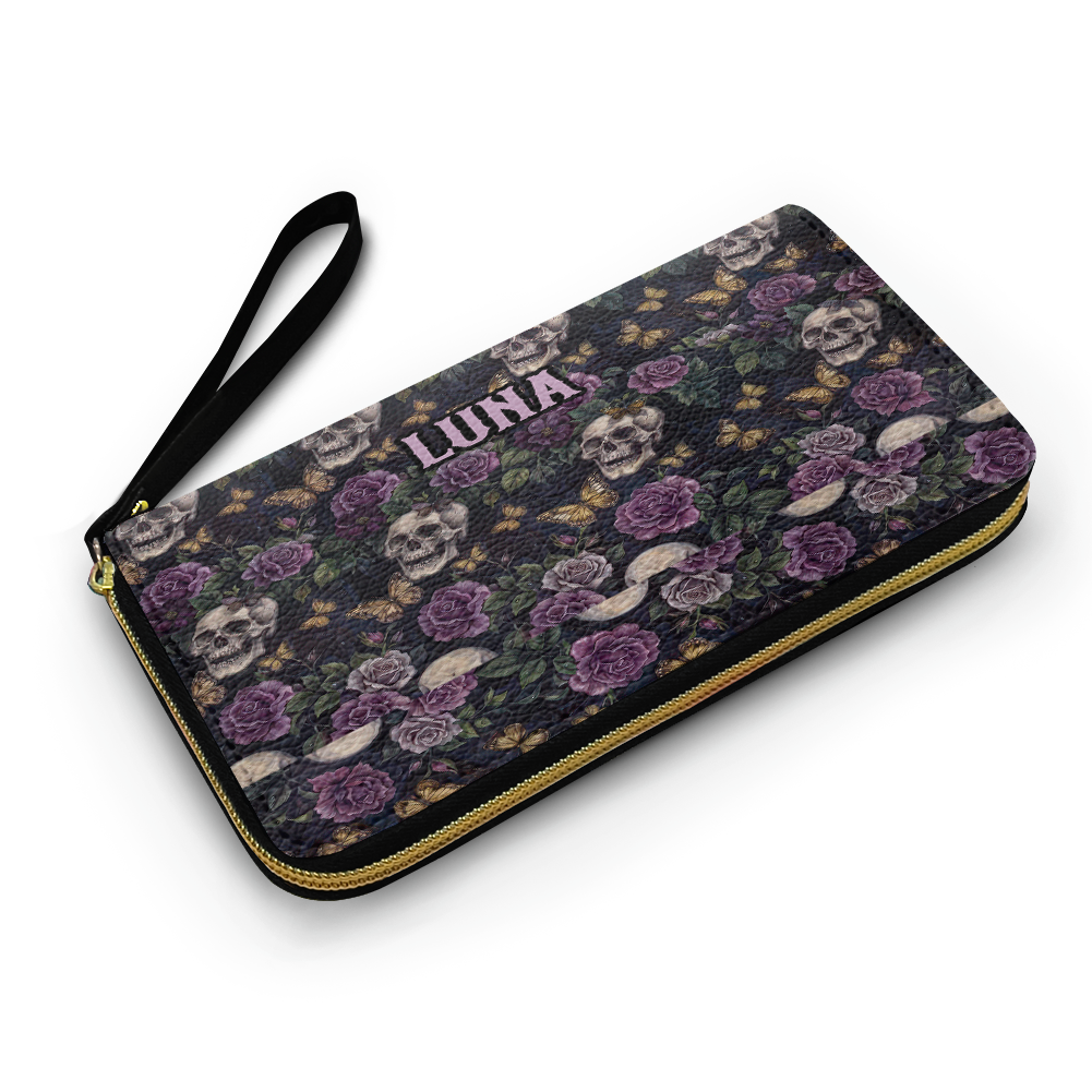 “NIGHTBLOOM” Personalized Leather Wallet Deal