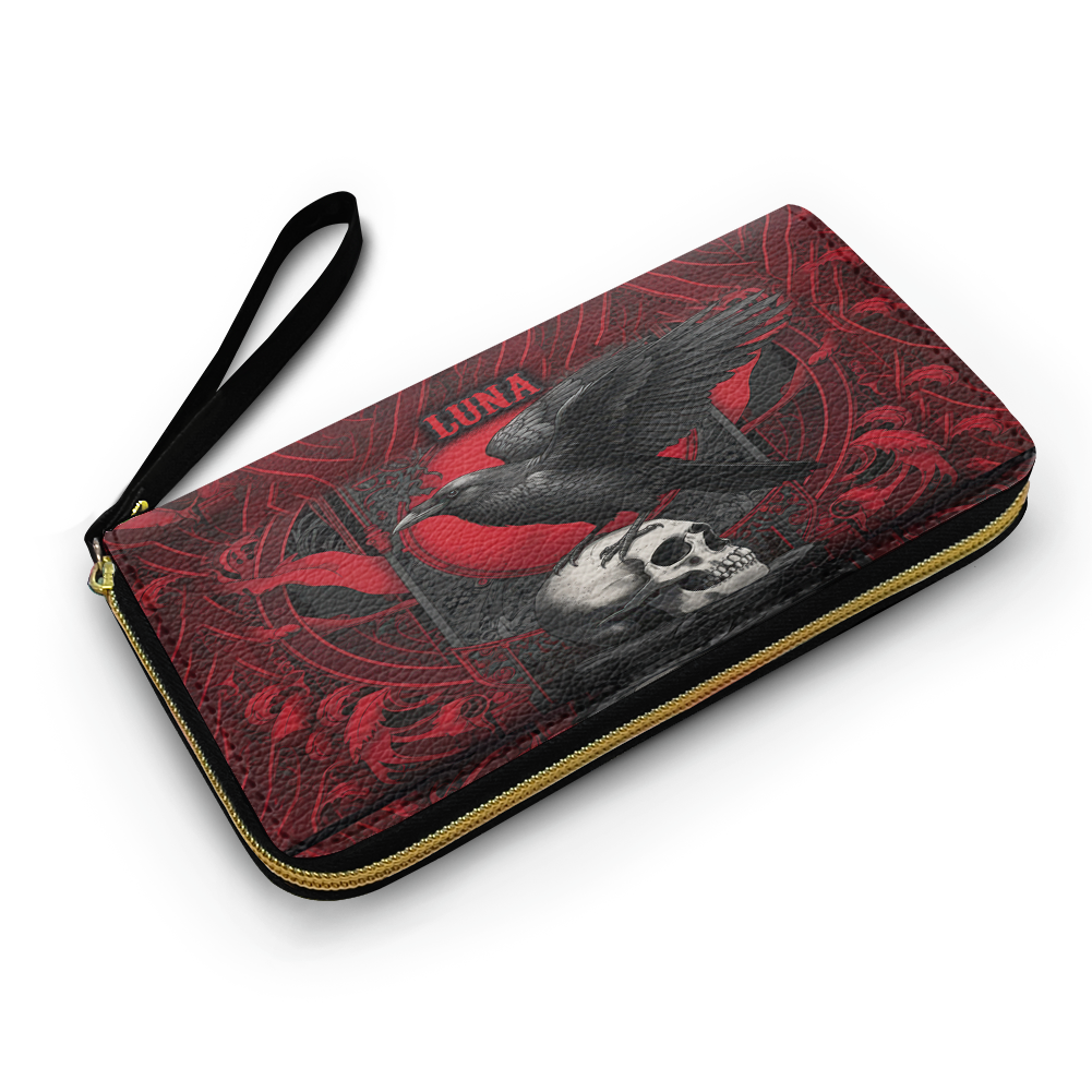 “BLOODRAVEN NOIR” Personalized Leather Wallet Deal