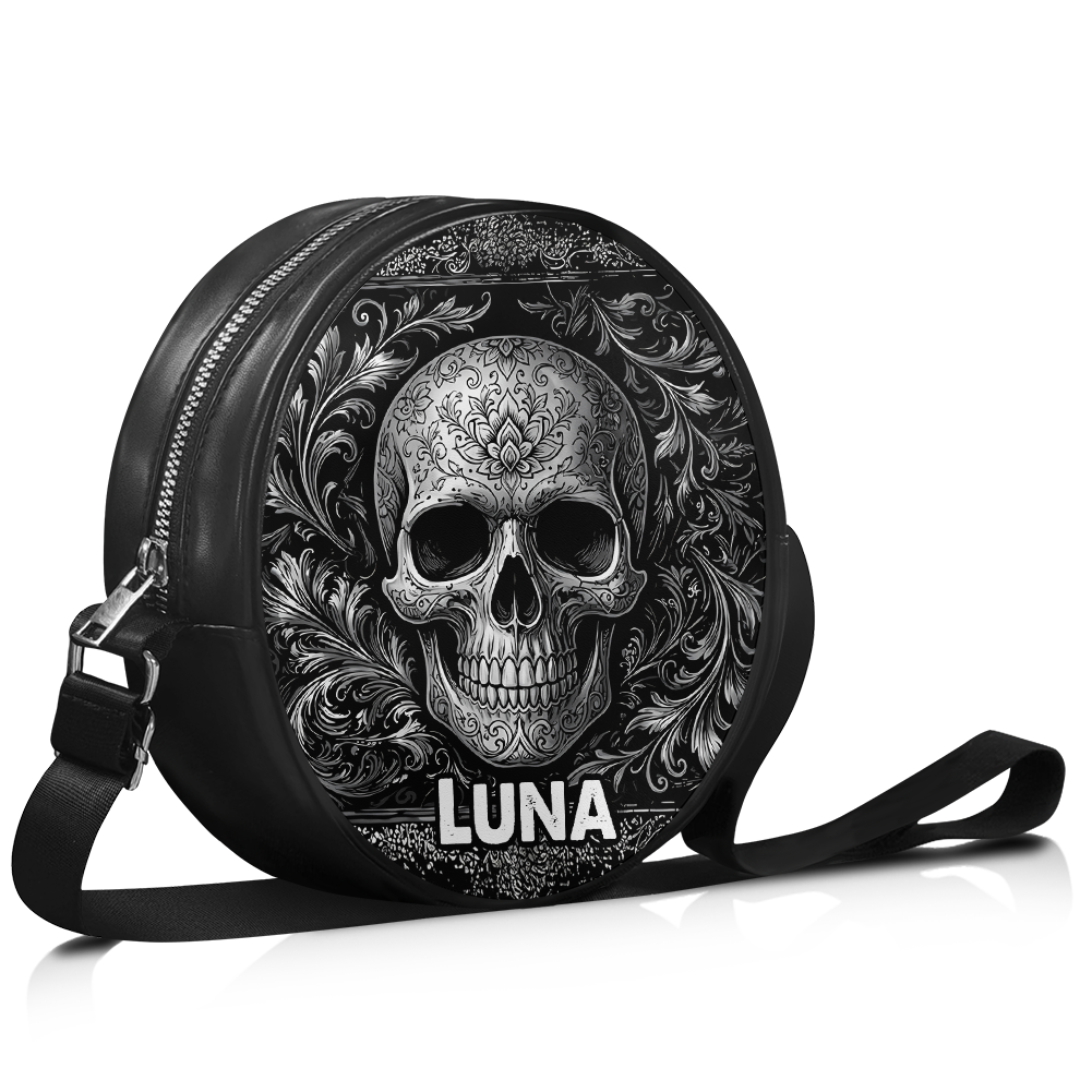 “OBSIDIENNE” Personalized Circle Crossbody Bag Deal