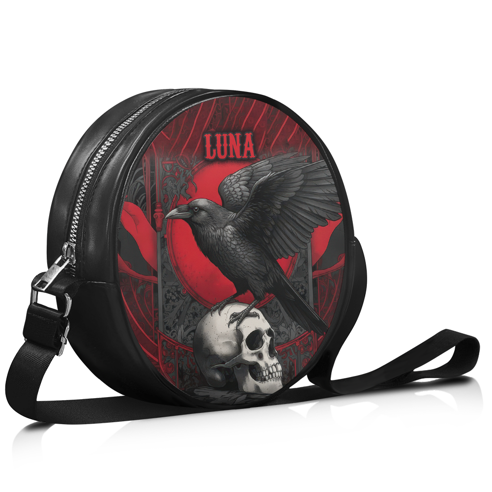 “BLOODRAVEN NOIR” Personalized Circle Crossbody Bag Deal