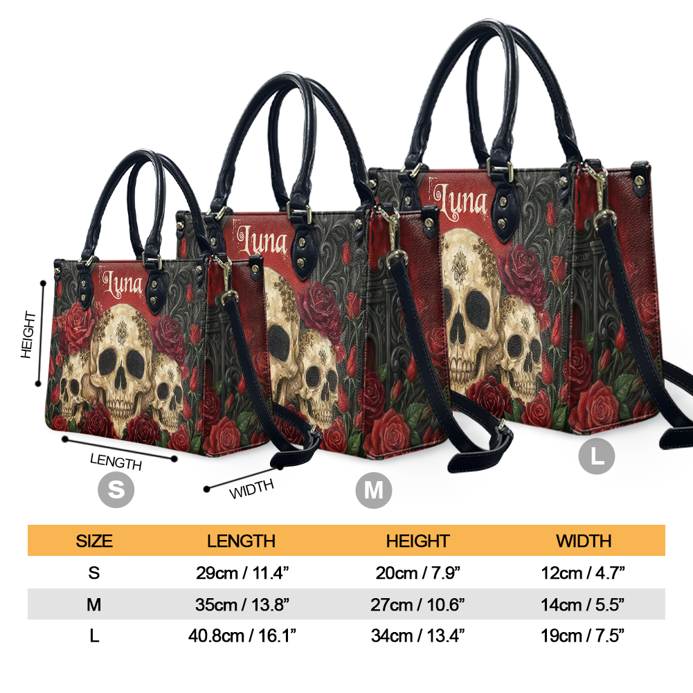 “CRIMSONVEIL” Personalized Leather Handbag Deal