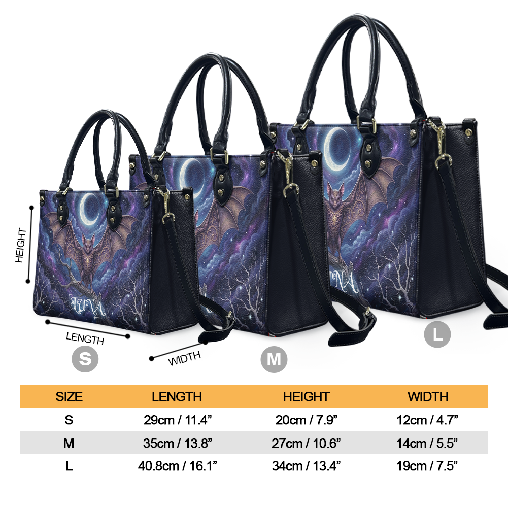 “MOONREIGN” Personalized Leather Handbag Deal