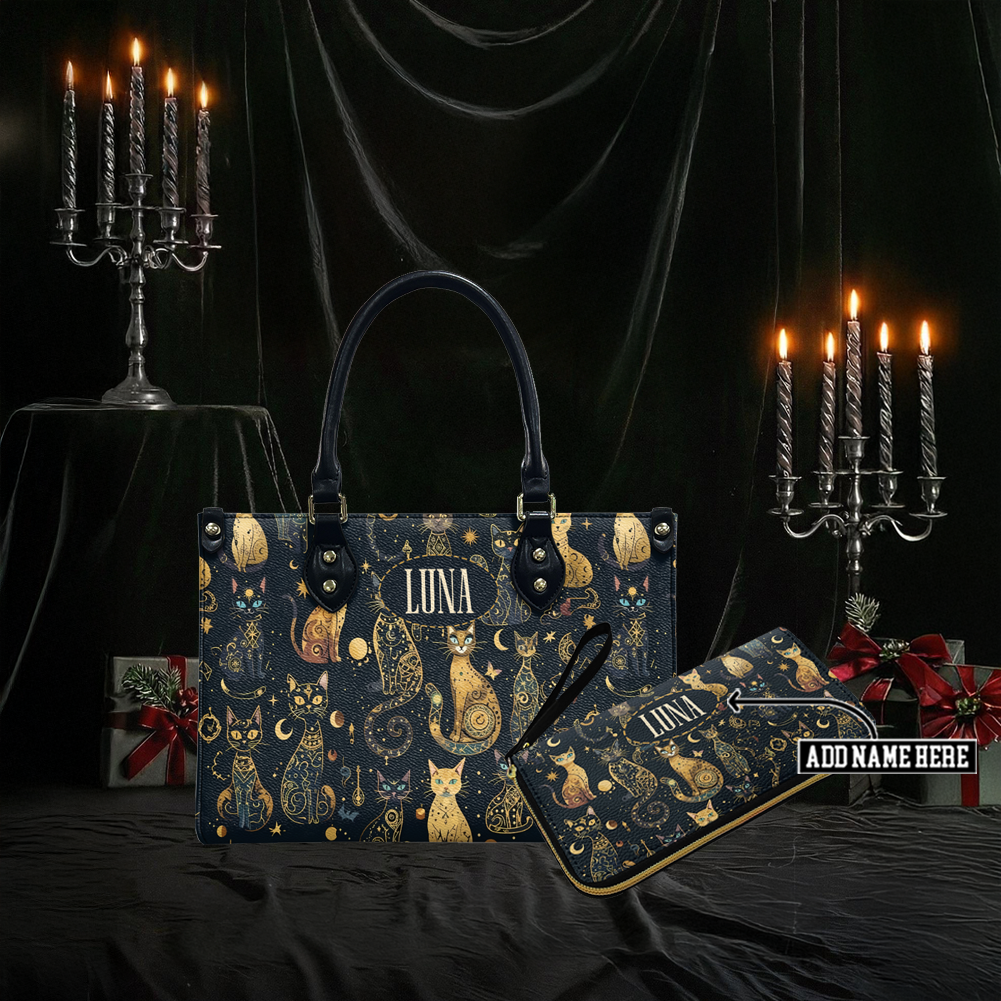 “SHADOWCAT” Personalized Leather Handbag & Wallet Deal