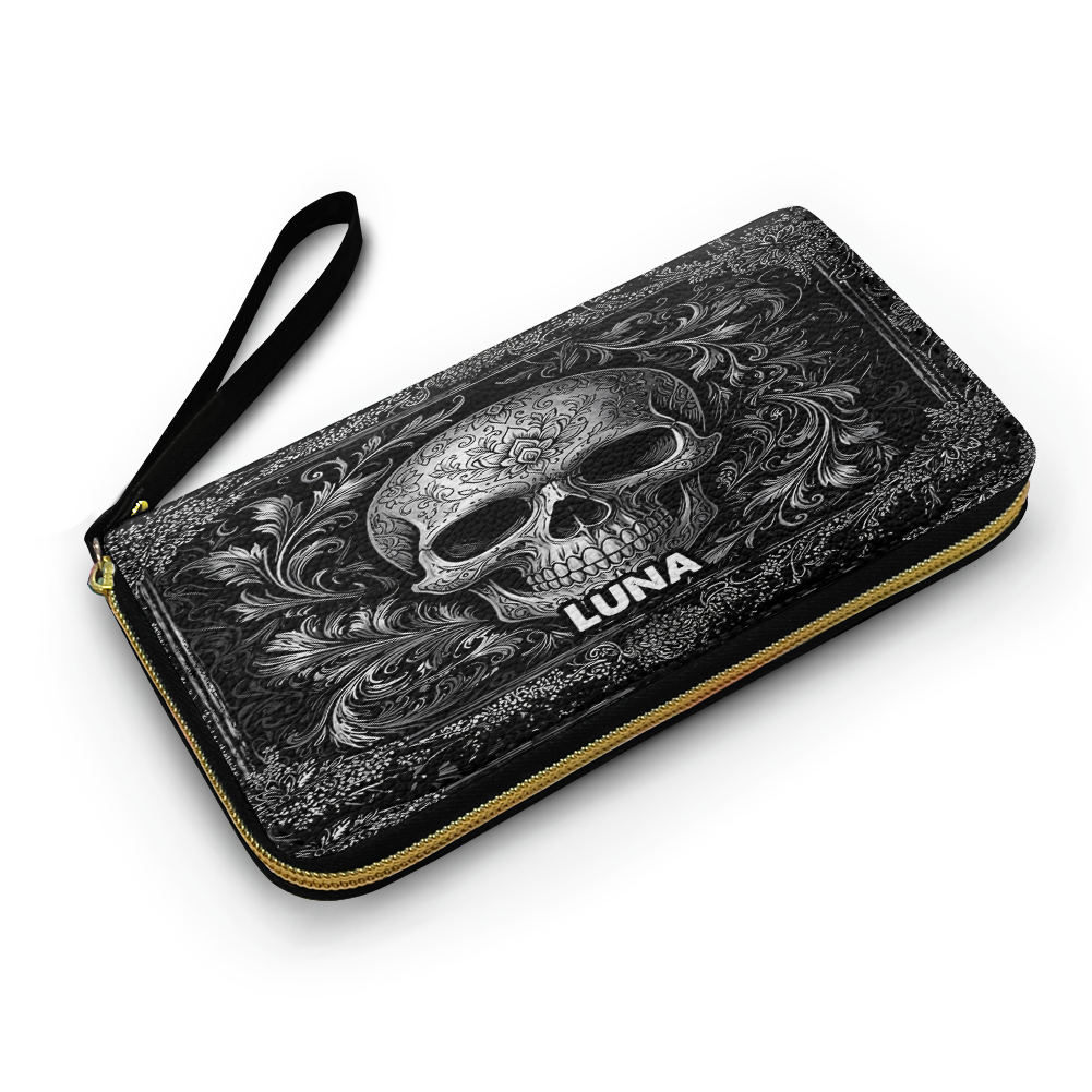 “OBSIDIENNE” Personalized Leather Wallet Deal