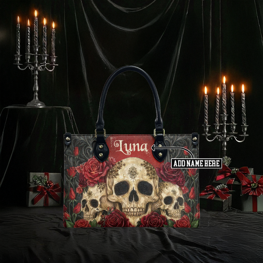 “CRIMSONVEIL” Personalized Leather Handbag Deal