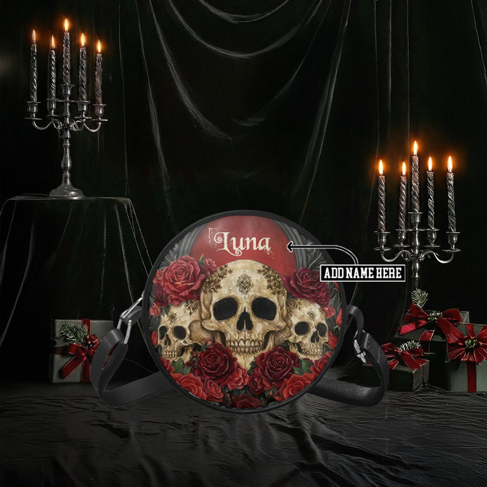“CRIMSONVEIL” Personalized Circle Crossbody Bag Deal