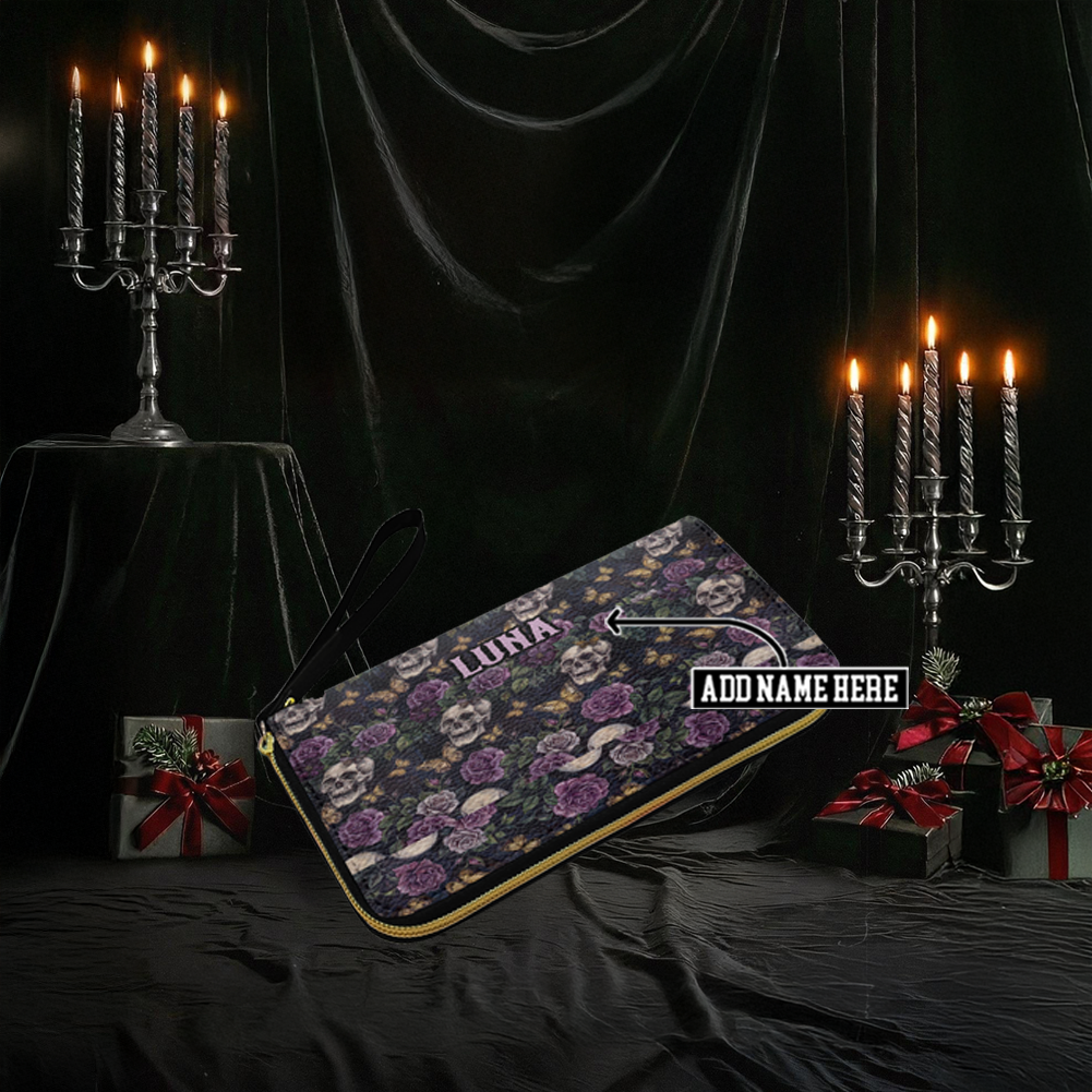 “NIGHTBLOOM” Personalized Leather Wallet Deal