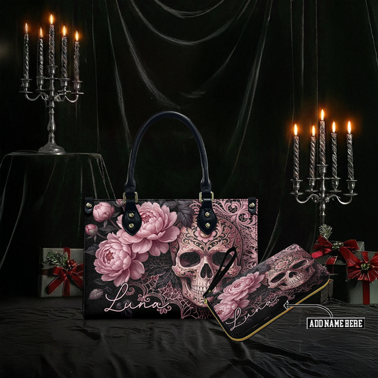 “VENATRIX” Personalized Leather Handbag & Wallet Deal