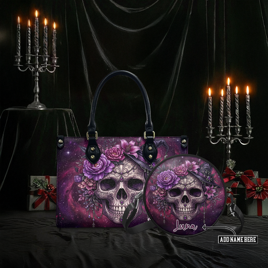 “NOXARIA” Personalized Leather Handbag & Circle Crossbody Bag Deal Deal