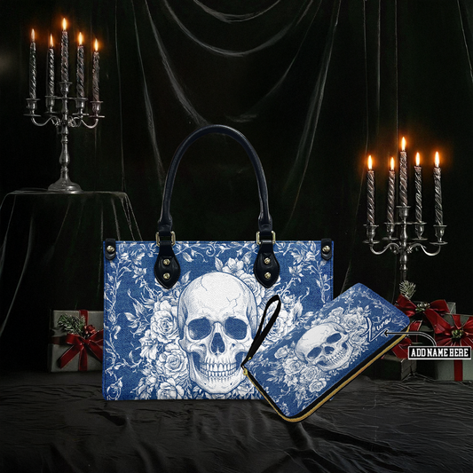 “FROSTVEIL” Personalized Leather Handbag & Wallet Deal