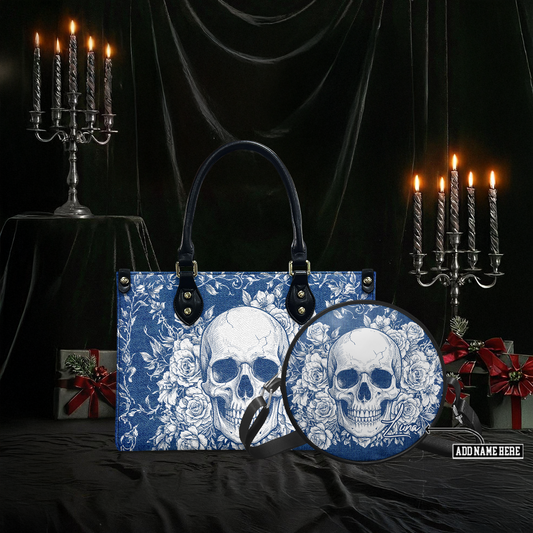 “FROSTVEIL” Personalized Leather Handbag & Circle Crossbody Bag Deal Deal