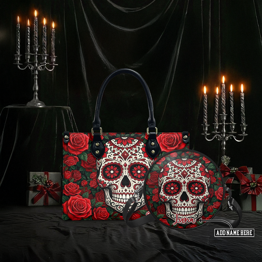 “LA SOMBRA” Personalized Leather Handbag & Circle Crossbody Bag Deal Deal