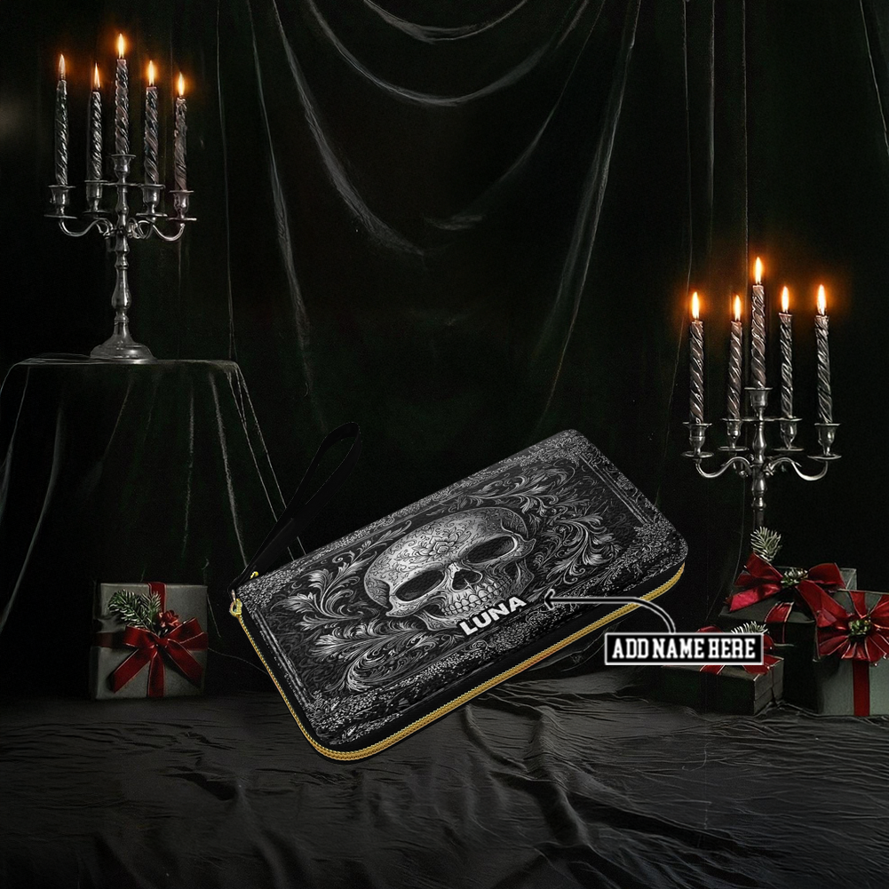 “OBSIDIENNE” Personalized Leather Wallet Deal