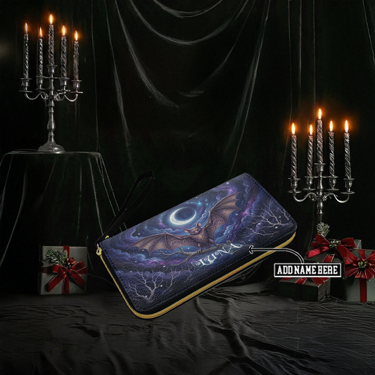 “MOONREIGN” Personalized Leather Wallet Deal