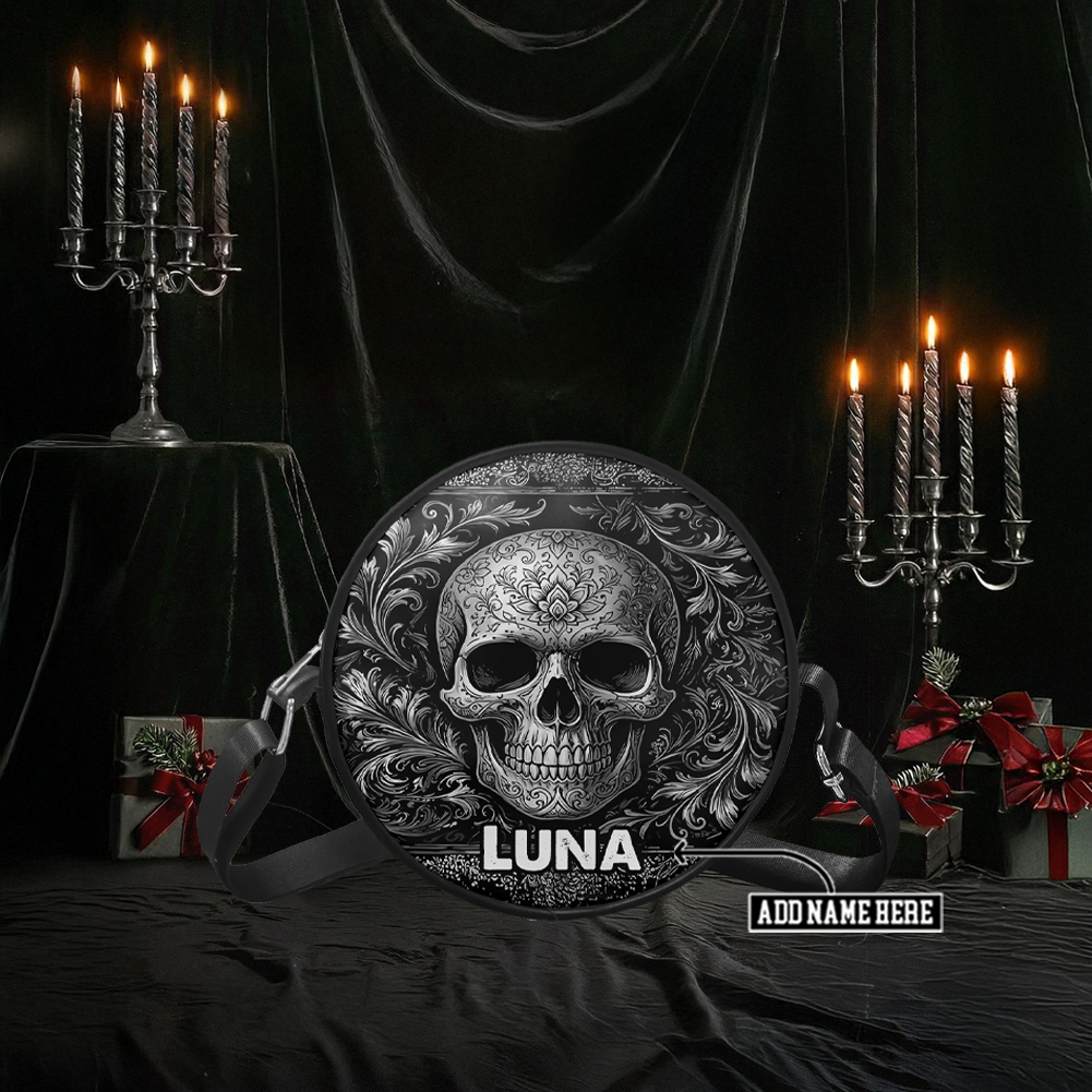 “OBSIDIENNE” Personalized Circle Crossbody Bag Deal