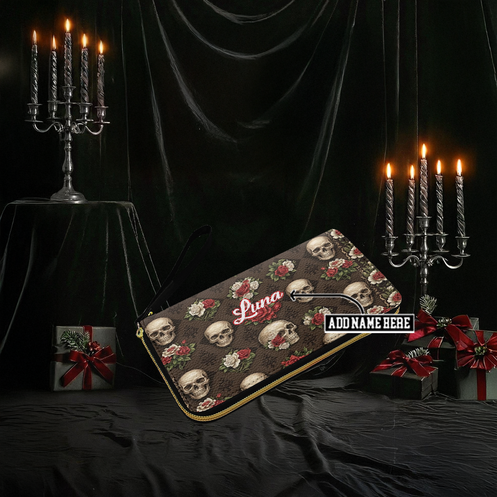 “NOCTURNE LACE” Personalized Leather Wallet Deal