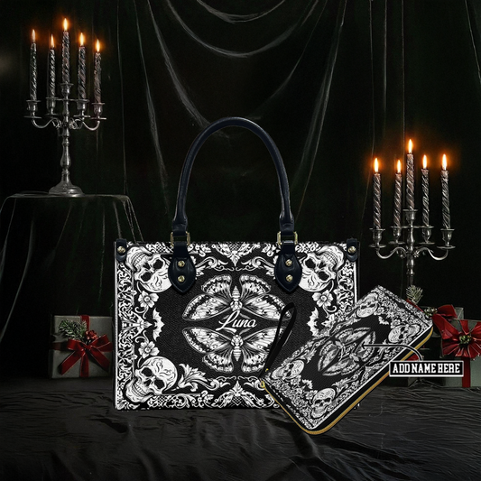“MOURNWING” Personalized Leather Handbag & Wallet Deal