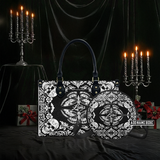 “MOURNWING” Personalized Leather Handbag & Circle Crossbody Bag Deal Deal